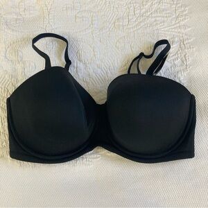 NWT Wacoal red carpet Strapless bra black 44G style 854119 removable straps